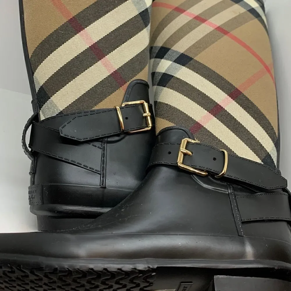 Burberry Rain-boots Nova Check & Rubber Size: 37
